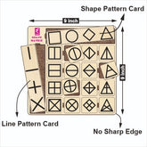 Shapes matrix activity game with pattern card - EKW0249